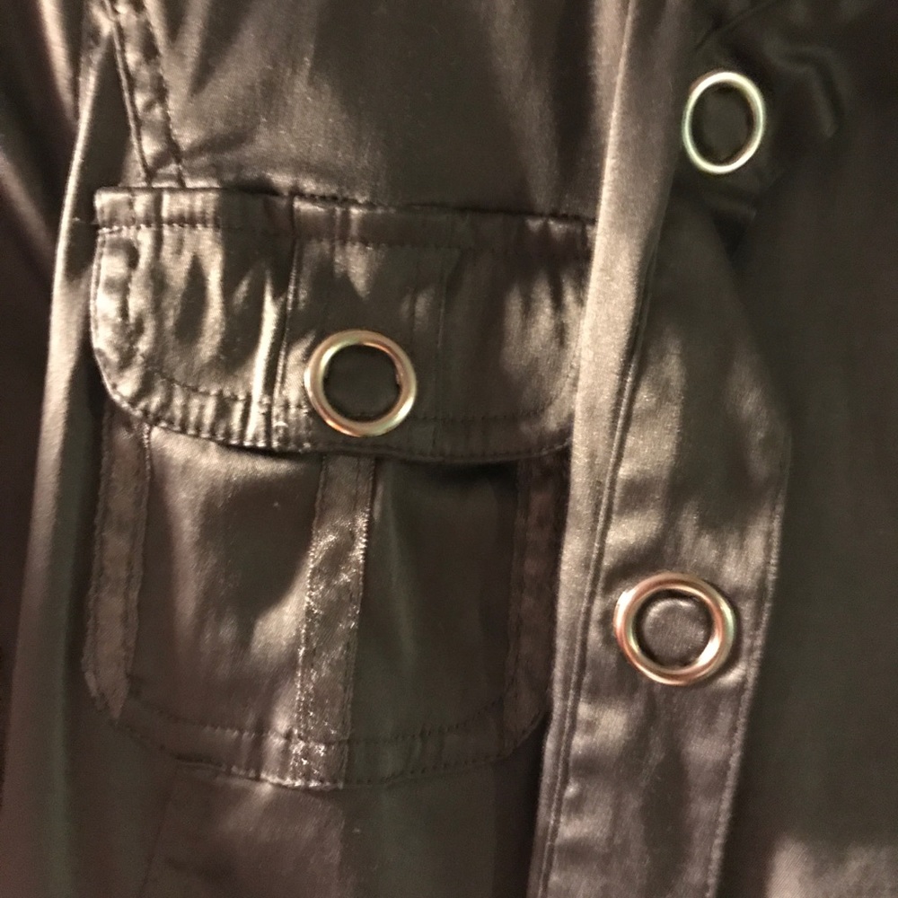 Gray Large Button Jacket - image 2